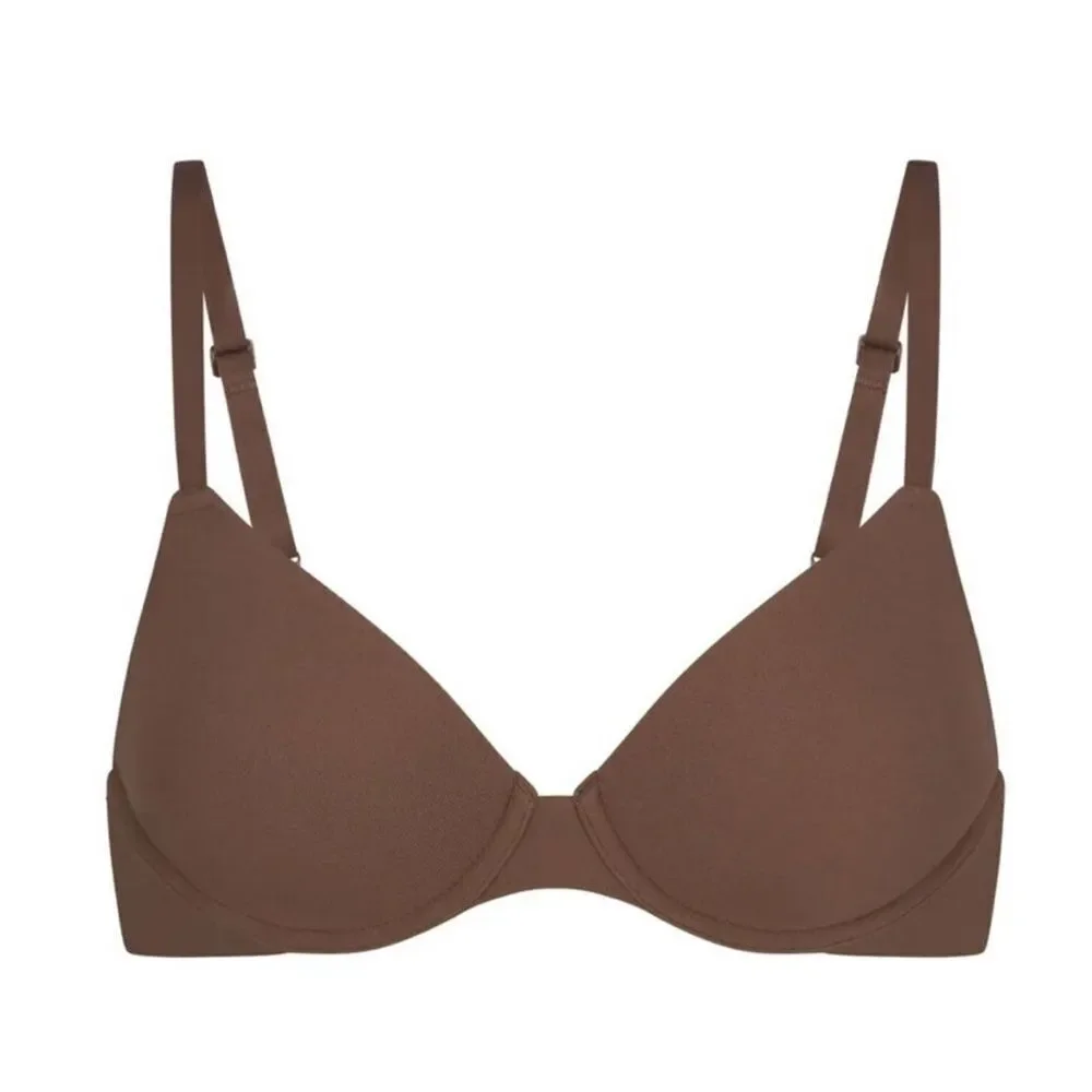 NWT SKIMS Fit Everybody T-Shirt Demi Bra In Oxide Brown - Picture 5 of 8